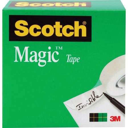 SCOTCH Magic Tape, 3" Core, 1"x2592", 12/PK, Transparent PK MMM81012592PK